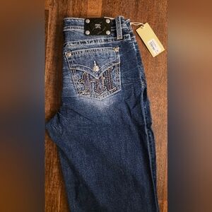 Miss Me Blue Wide Leg Jeans